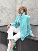 Пиджак двубортный из вискозы