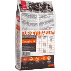 Blitz Sensitive корм для собак с индейкой и ячменем (Adult Turkey&Barley)