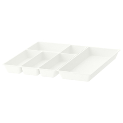 IKEA UPPDATERA  (ИКЕА УППДАТЕРА)  -  Лоток для столовых приборов/утвари, белый, 52x50 см