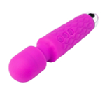 Фиолетовый перезаряжаемый wand-вибратор - 20,5 см.