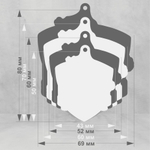 Акриловая медаль Конный спорт 1764-050