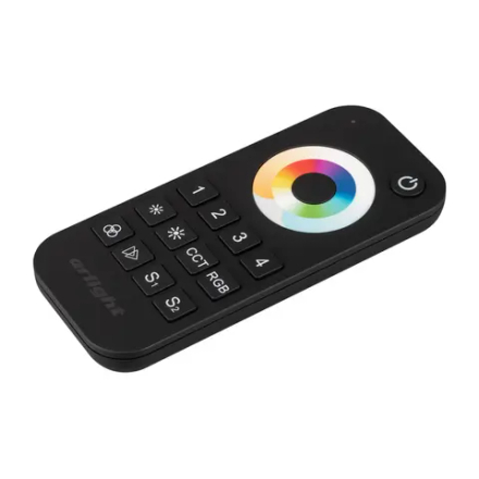 Пульт SMART-R22-MULTI Black (4 зоны, 2.4G) (Arlight, IP20 Пластик, 5 лет) 023473