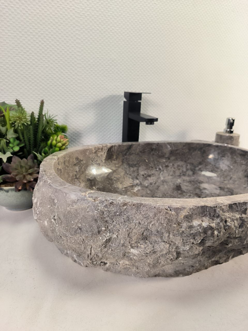 Раковина из мрамора Erozy Grey EM-65097 59*41*15 0888
