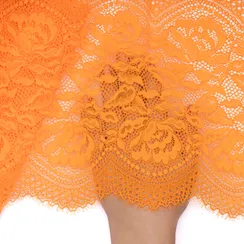 Кружево эластичное оранжевое 22 см, Китай