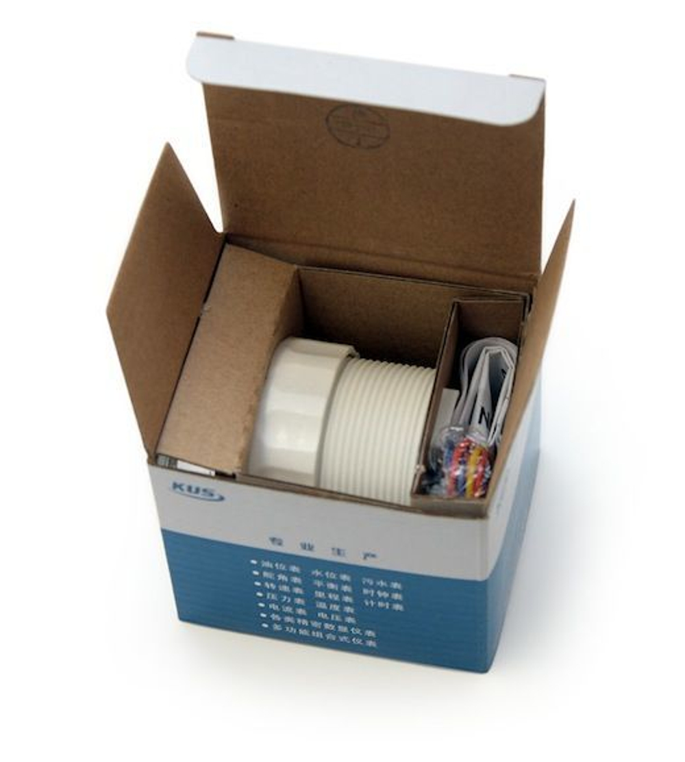 Вольтметр аналоговый 8-16 В, белый, нержавеющий ободок