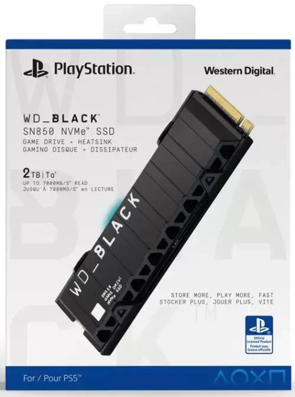 Твердотельный накопитель WD SN850 SSD 2TB для Playstation 5
