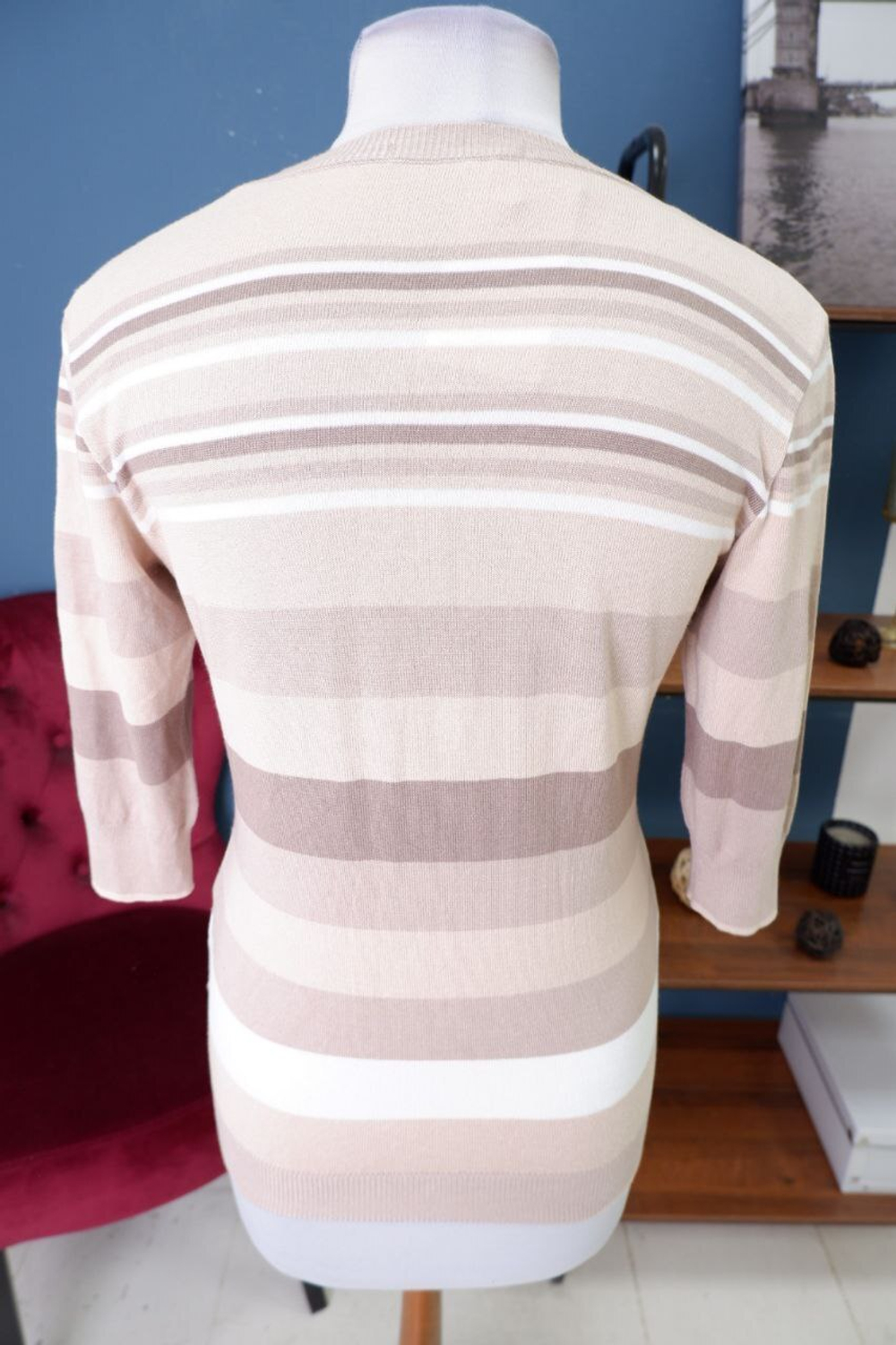 Джемпер Key Fashion в полоску 44 размер