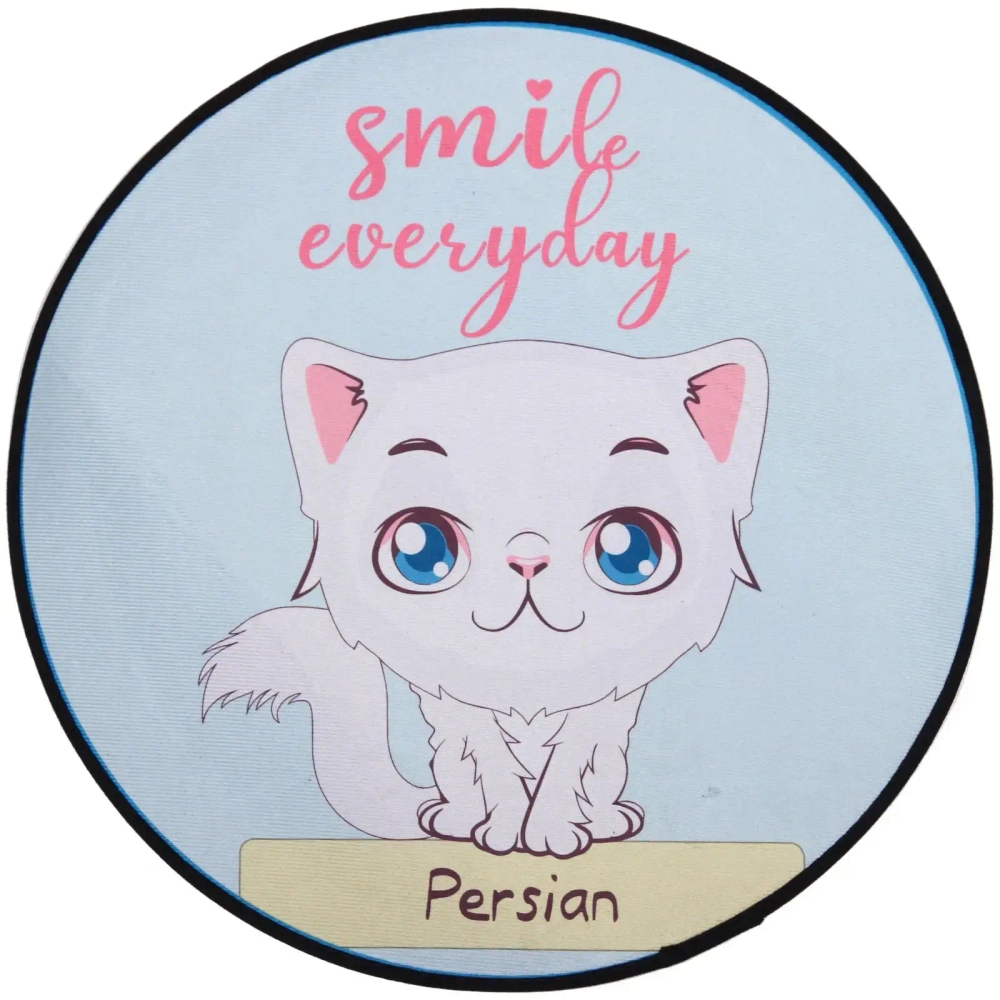 Коврик - лежанка для животных «ЛАПУСИКИ», кошечка беляночка, цвет как на фото d-60см (лейбл)