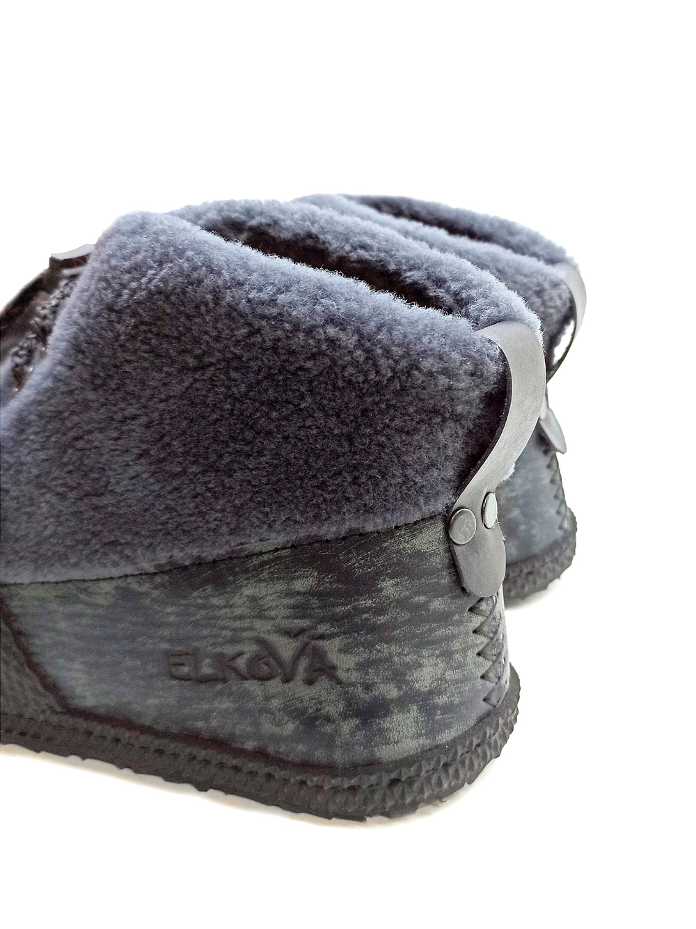 Ботильоны с мехом "Gray-blue"