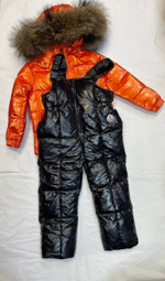 Пуховой костюм для детей Moncler Orange