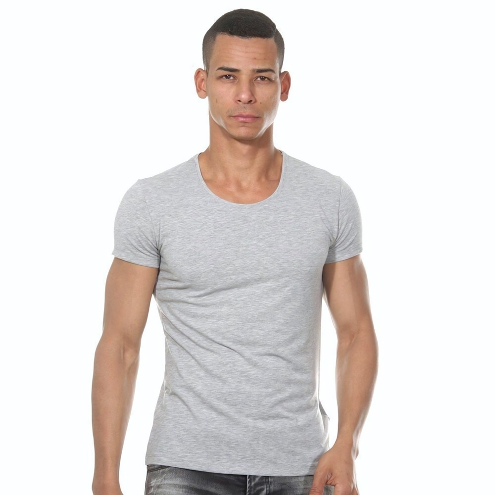 Серая мужская футболка (Размер: M) (Цвет: серый)