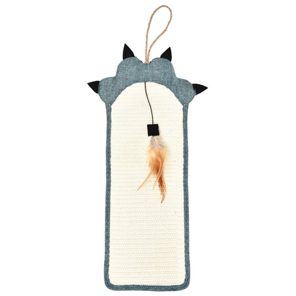 Когтеточка Triol из сизаля с перьями "Лапа" , 500*215мм