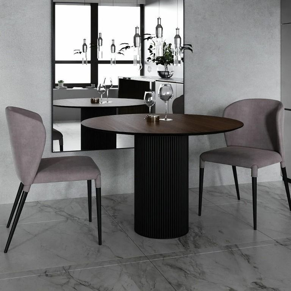 Стол круглый Nolan 100, шпон