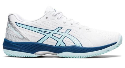 Женские Кроссовки теннисные Asics Solution Swift FF Clay W - white/clear blue