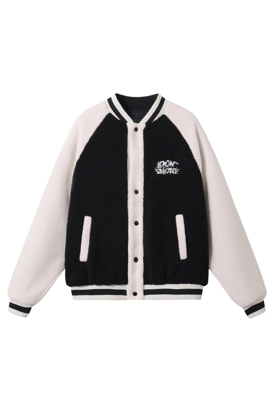 Шерповый бомбер DONSMOKE Sherpa Baseball Jacket