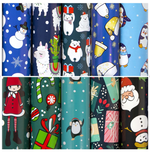 Бумага упаковочная 70x100см. "Snow Fun" 10 дизайнов в ассорт. (Золотая сказка)