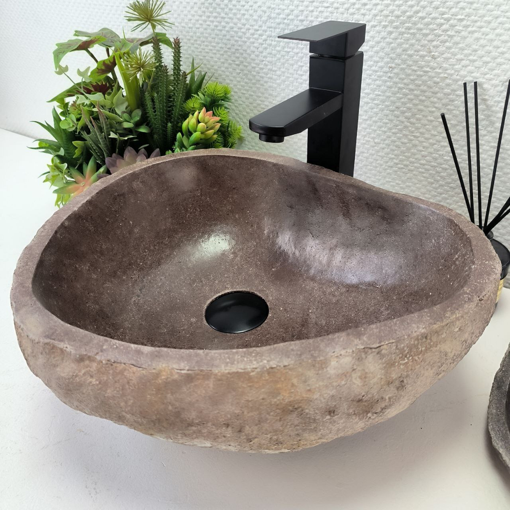 Раковина из речного камня RS-63903 (40*36*16) 0120