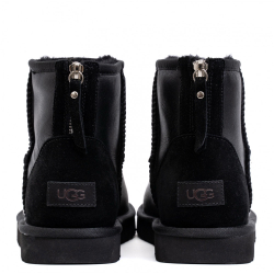 UGG Mens Classic Mini Zip Metallic Black