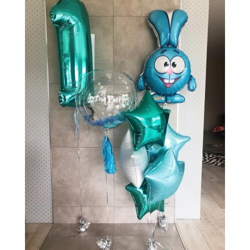 Композиция из шаров «Звездный День Рождения с Крошем»