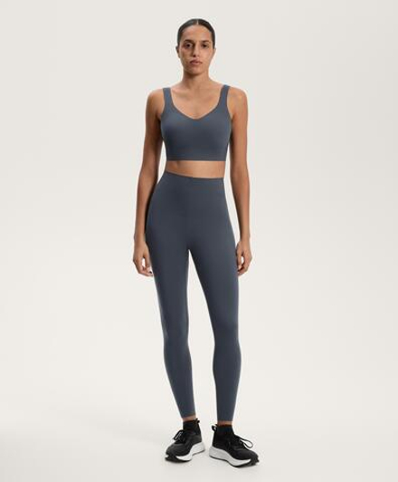 OYSHO Легинсы Compressive длиной до щиколотки с высокой посадкой, антрацитово-синий