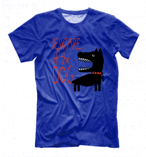 Футболка "Осторожно, Злая собака"