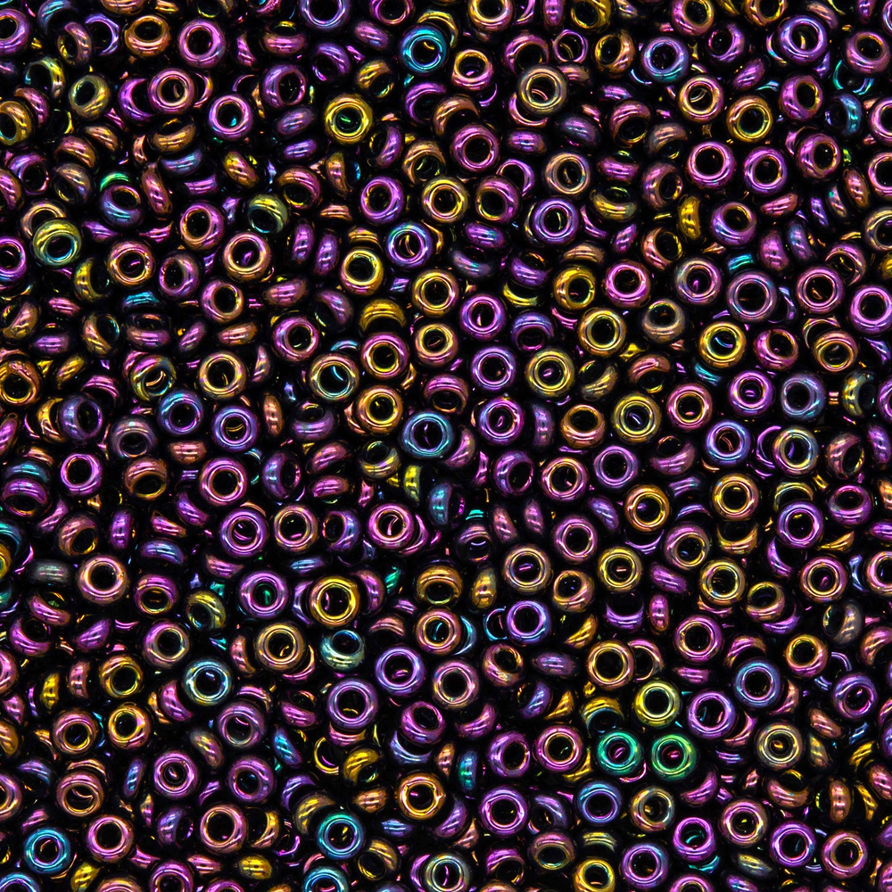 Японский бисер TOHO Demi 11/0 (№85), металлизированный, непрозрачный глянцевый