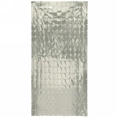 Занавес фольгированный «Прямоугольник» ш1м, в2м (глянец), шампань