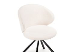 Стул на металлокаркасе Solomon крутящийся white / black