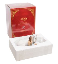 Veronese WS-265 Статуэтка Девушка и Единорог «Чистое сердце»