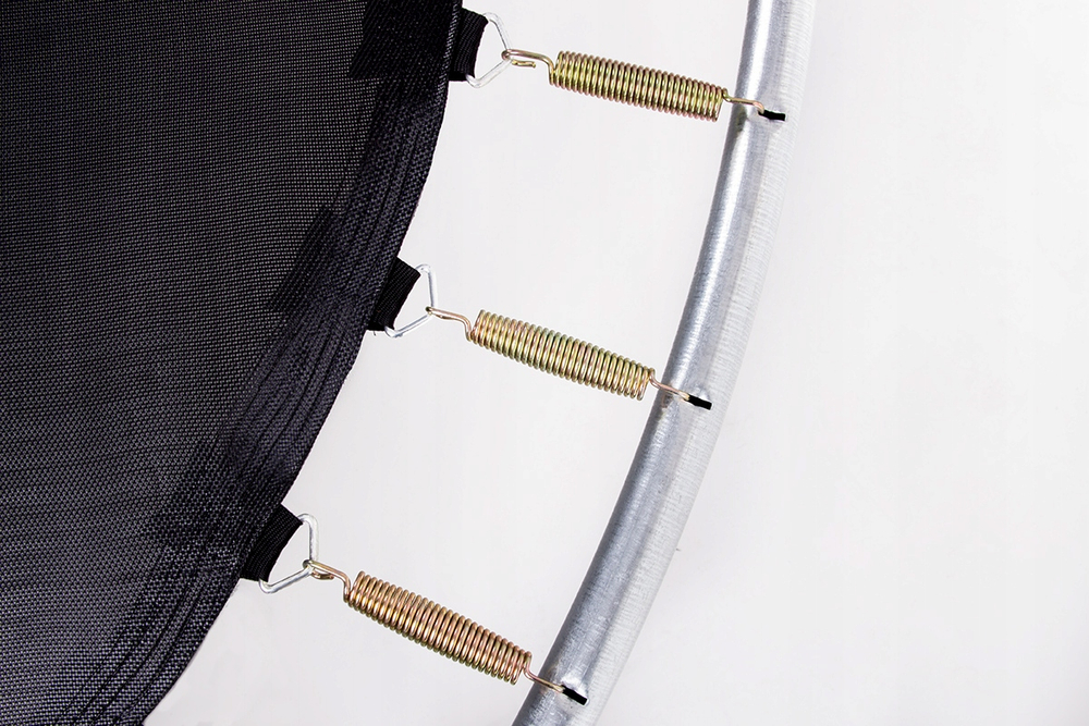 Батут с лестницей и внешней сеткой 244 см синий