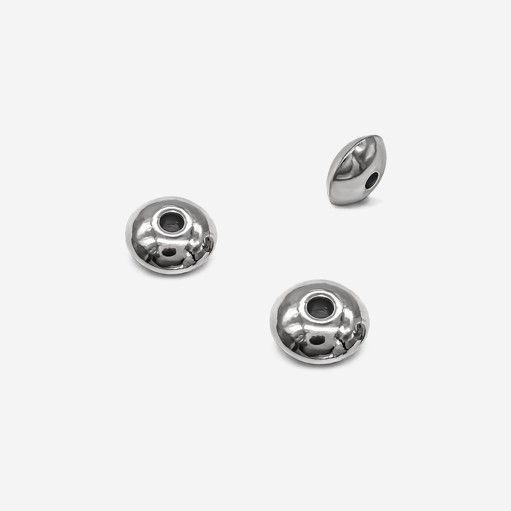 Бусина-разделитель, в форме ханга, 8*4мм, сталь без покрытия