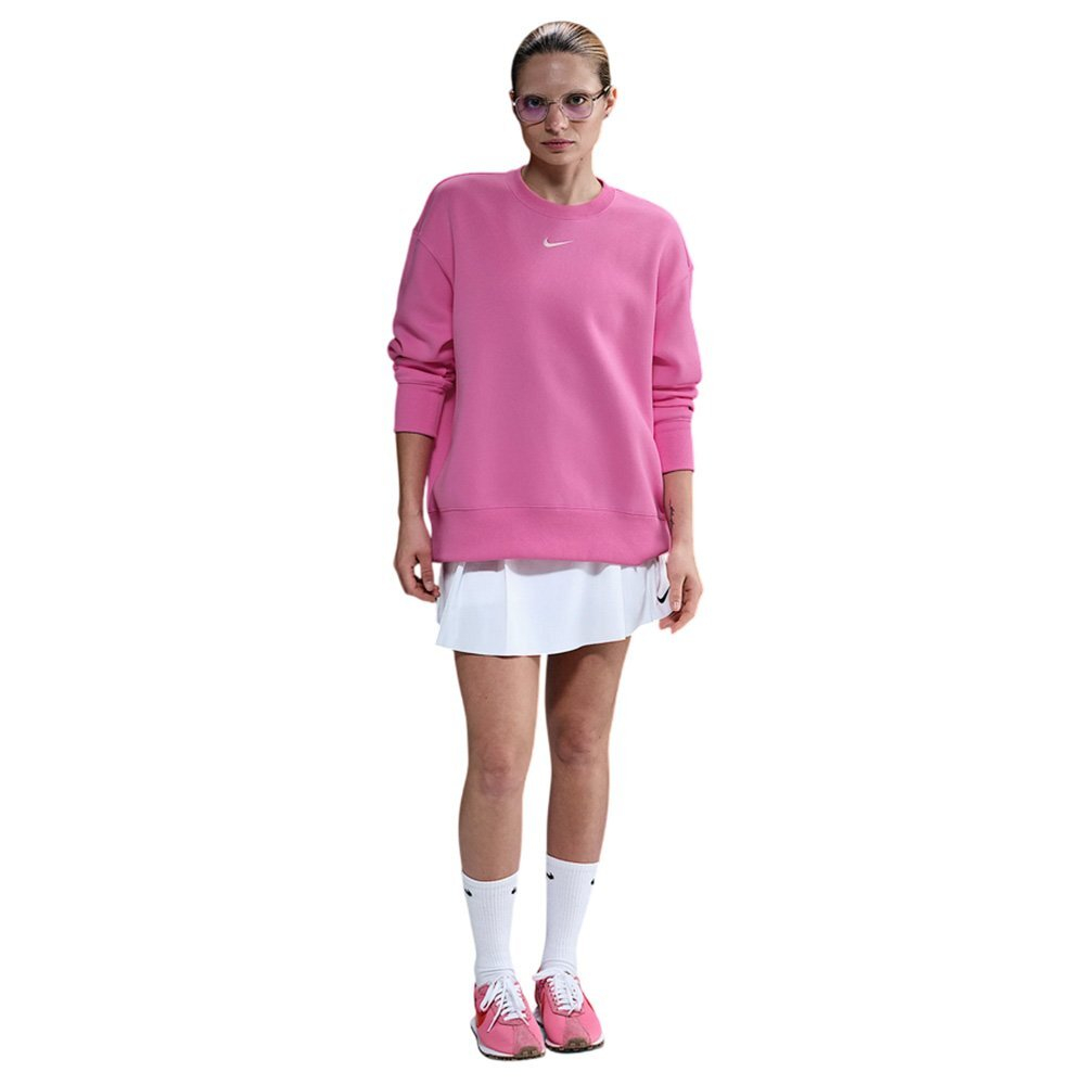 Баскетбольная женская толстовка Nike Sportswear Phoenix Fleece Pink Sweatshirt