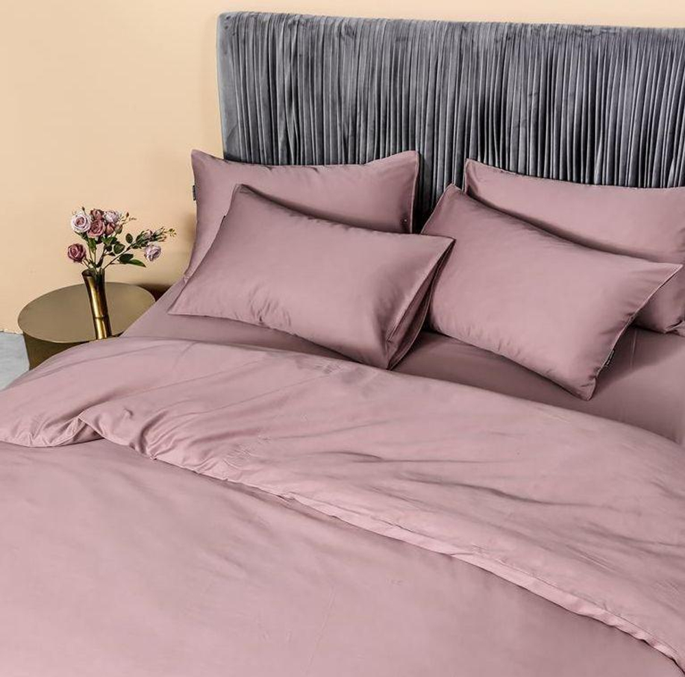 ZEPHYR HOME Двуспалка Египетский хлопок (простыня на резинке) розовый