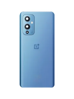 Задняя крышка для OnePlus 9 синяя (Arctic sky) со стеклом камеры