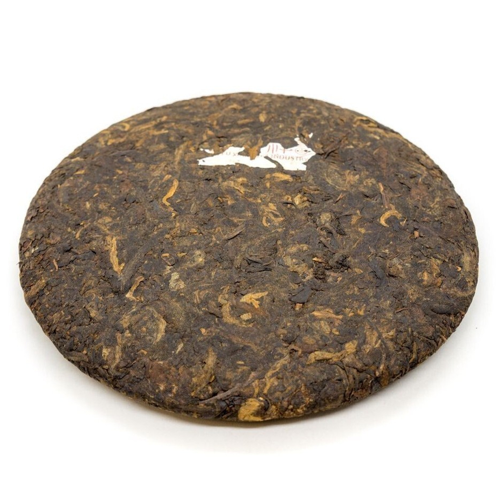 59297 Чай прессованный черный Пуэр Шу "Юньфусян, Пинь Мин" ци цзы бин 357гр