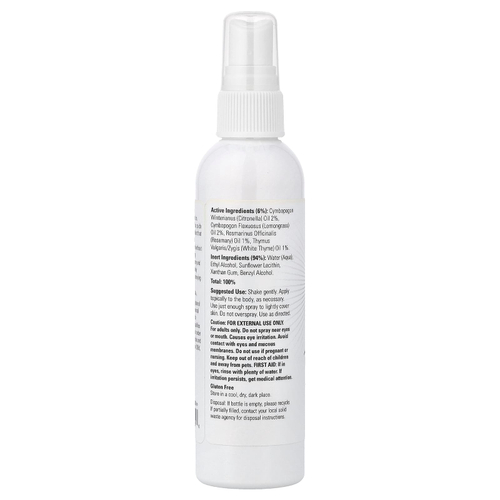 NOW Foods, Bug Ban™, средство от насекомых на растительной основе, травяной и цитрусовый, 118 мл (4 жидк. унции)