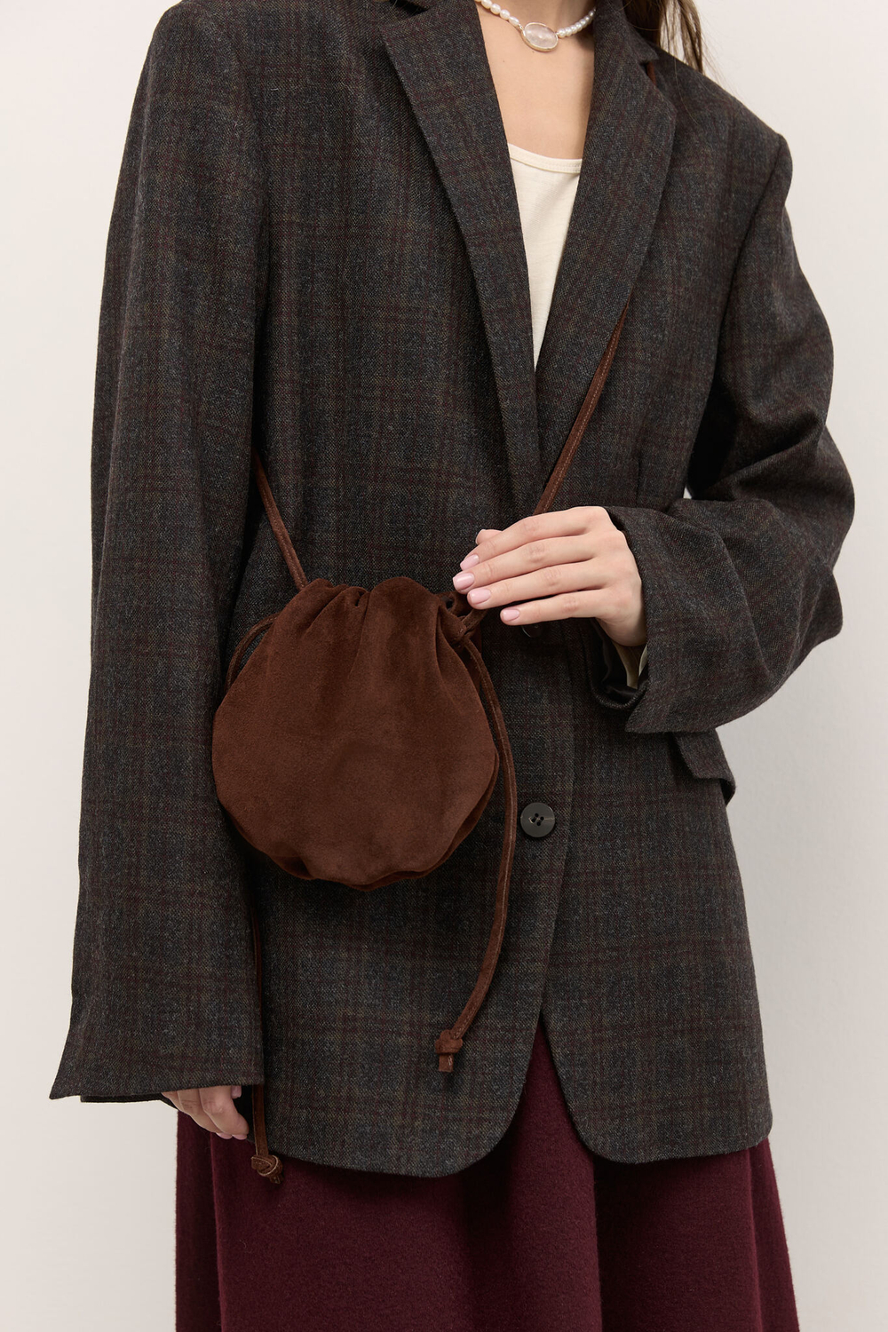 Сумка из замши