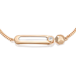 Браслет из комбинированного золота c натуральным топазом white Артикул: 05-0752-00-201-1111