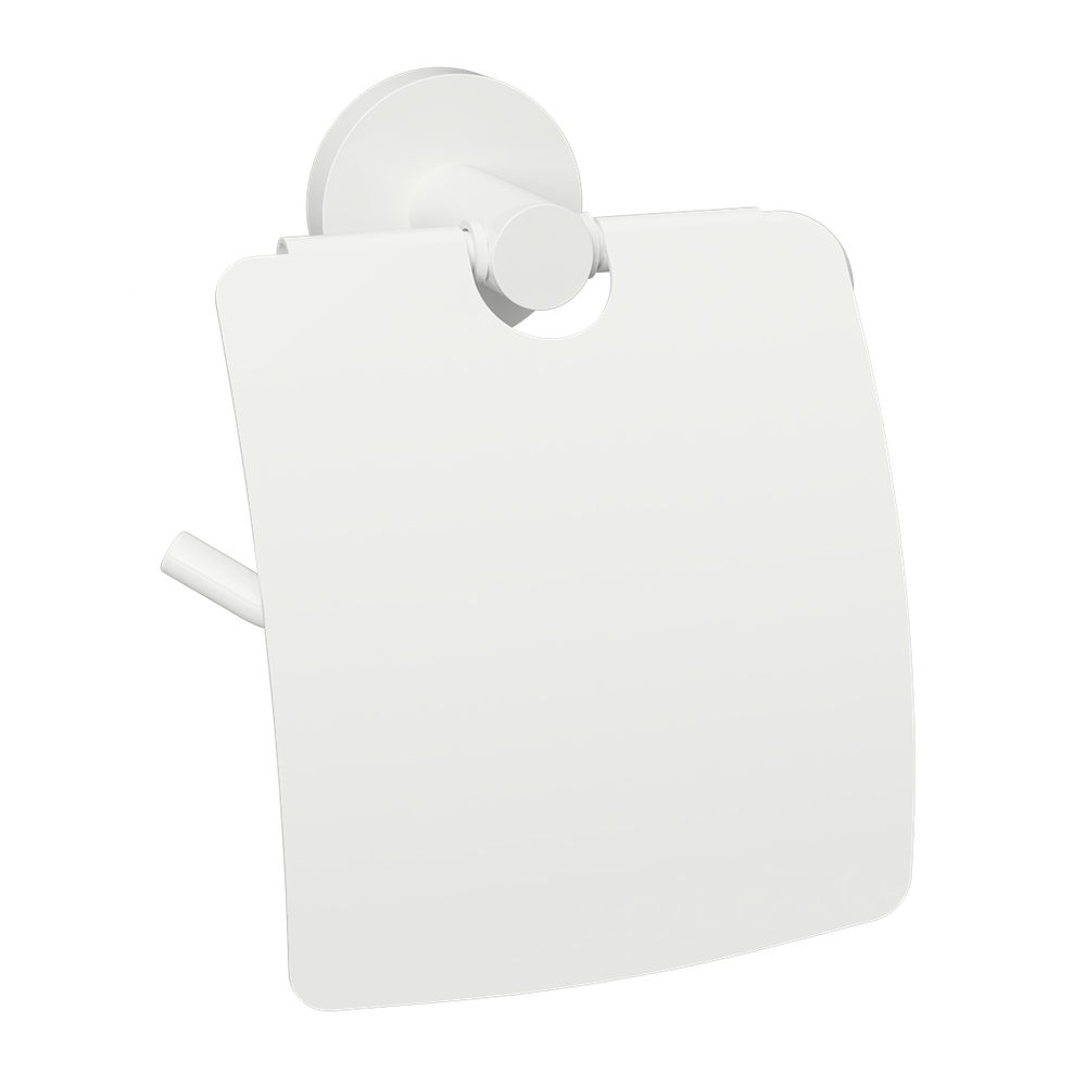 Держатель для туалетной бумаги с крышкой white 104112014