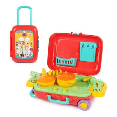 Игровой набор Мини-кухня Candy&Ken в чемодане, на колесах (Орион)