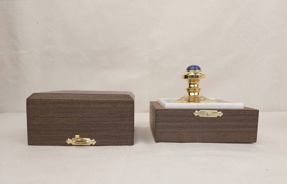 Оснастка с лазуритом и фианитами "Герб" №5