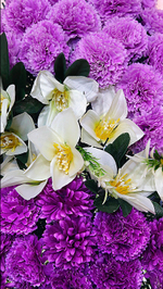 венок ритуальный 65 см высотой на ножках