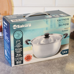 Кастрюля 1,4л нерж "Classic" SA-P1016