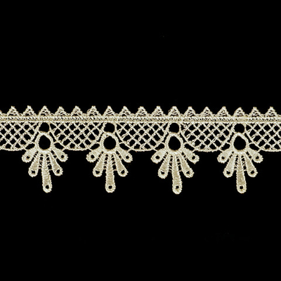 Кружево плетёное, ш. 4,3 см, бежевый