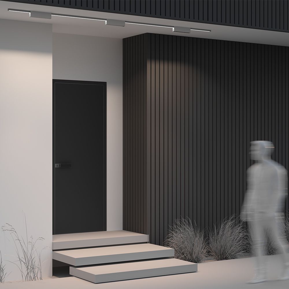 Трековый однофазный уличный светодиодный светильник Maytoni Elasity IP   O-TR01-3-S-20WW3K