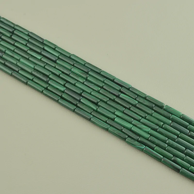Нитка Малахит 40 см. (Без замка) - Зеленая