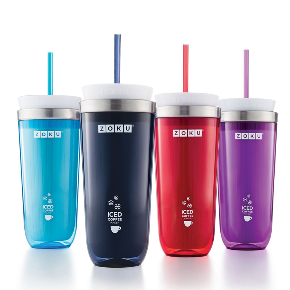 Стакан для охлаждения напитков iced coffee maker фиолетовый