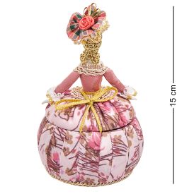 Народные промыслы RK-732/ 7 Кукла-шкатулка «Дама в вечернем платье»
