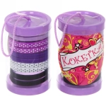 Резинки для волос детские в тубе 10шт «ЗАБАВА», горошек, цвет как на фото, d-4см (наклейка Кокетка)