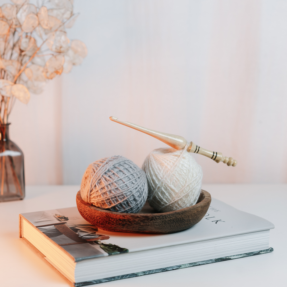 Деревянный крючок для вязания из кедра 6 мм. K300